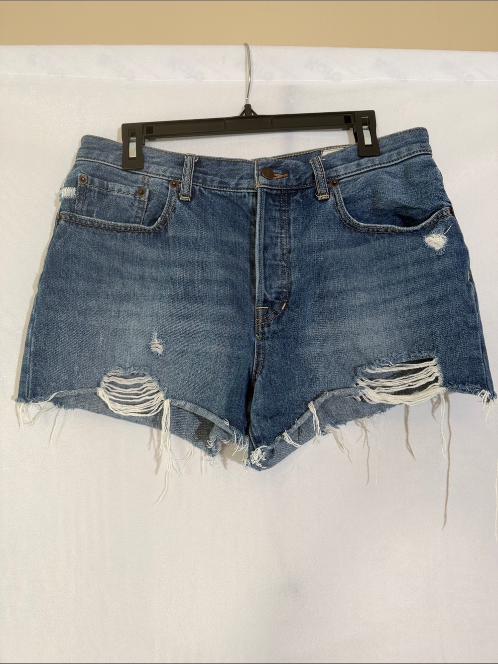 Free People We The Free Jean Shorts Size 31 Distressed
